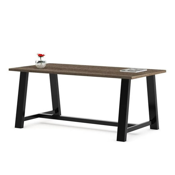 Pemberly Row 3.5 x 6 FT Conference Table in Studio Teak - Standard Height
