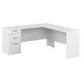 thumbnail image 1 of Pemberly Row 3-Drawer Contemporary Engineered Wood Desk in Pure White, 1 of 6