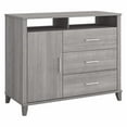 thumbnail image 1 of Pemberly Row 3 Drawer Dresser TV Stand in Platinum Gray - Engineered Wood, 1 of 7
