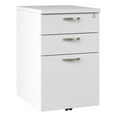 thumbnail image 1 of Pemberly Row 3-Drawer Engineered Wood Mobile File Cabinet in Pure White, 1 of 13