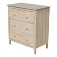 thumbnail image 1 of Pemberly Row 3-Drawer Solid Parawood Chest with Euro Glides in Natural, 1 of 11
