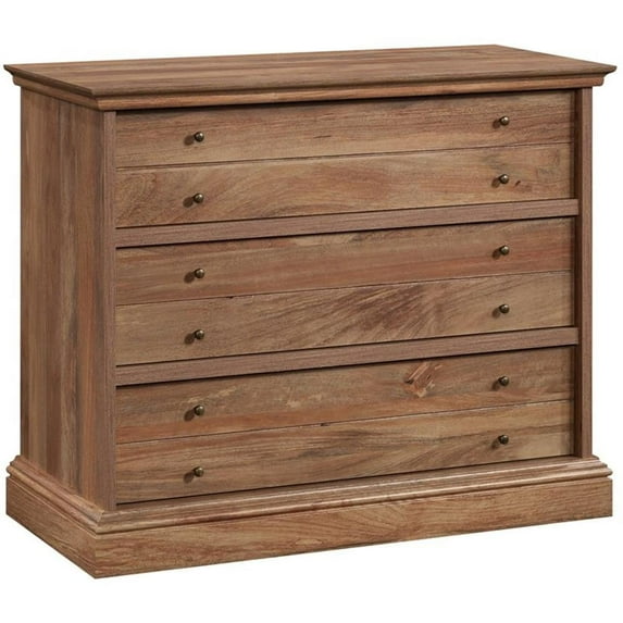 Pemberly Row 3-Drawer Traditional Engineered Wood Bedroom Chest in Brown