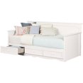 thumbnail image 1 of Pemberly Row 3-Drawer Wood/Metal Twin Storage Daybed in White, 1 of 9