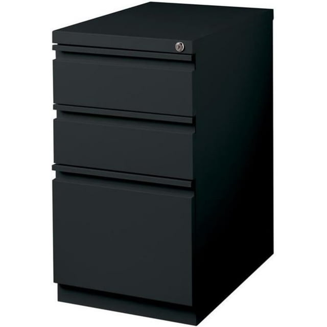 Pemberly Row 3 Drawers Vertical Black Metal Filing Pre