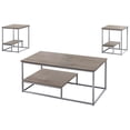 thumbnail image 1 of Pemberly Row 3 Piece Coffee Table Set in Dark Taupe and Black, 1 of 4