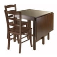 thumbnail image 1 of Pemberley Row Solid Wood Antique Walnut Dining Set Rectangular Drop Leaf Unassembled, 1 of 4