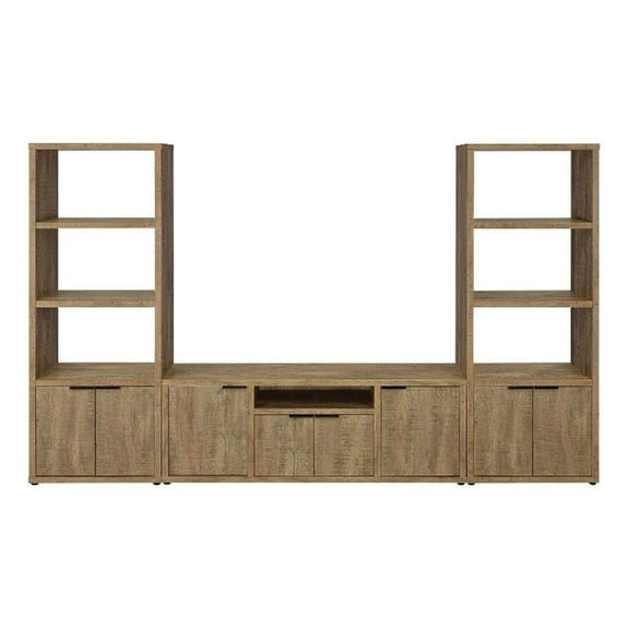Pemberley Row Engineered Wood Mango Brown Entertainment Center Rectangular 60"W x 15.5"D Unassembled