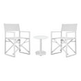 thumbnail image 1 of Pemberly Row 3-Piece Modern Aluminum Bistro Set in White Finish, 1 of 3