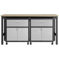 thumbnail image 1 of Pemberly Row 3-Piece Modern Metal Mobile Garage Cabinets Set in Gray, 1 of 19