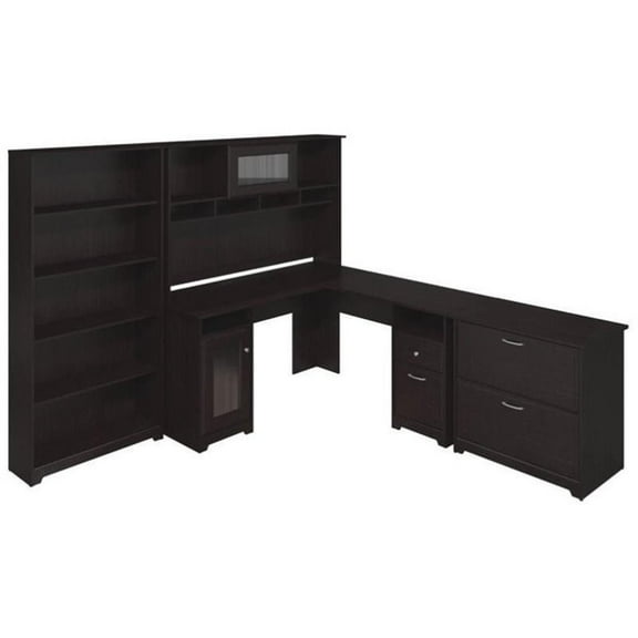 Pemberly Row 3 Piece Office Set in Espresso Oak