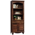 thumbnail image 1 of Pemberly Row 3 Shelf 2 Door Pinellas Tall Bookcase in Curado Cherry, 1 of 7