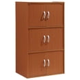 thumbnail image 1 of Pemberly Row 3 Shelf 6 Door Bookcase in Cherry, 1 of 5