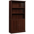 thumbnail image 1 of Pemberly Row 3-Shelf Modern Engineered Wood Bookcase in Cherry, 1 of 12