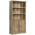thumbnail image 1 of Pemberly Row 3-Shelf Modern Engineered Wood Bookcase in Lintel Oak, 1 of 11