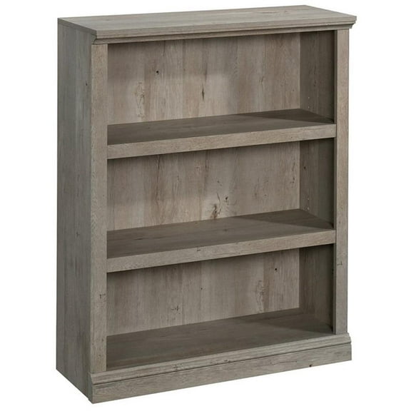 Pemberly Row 3-Shelf Modern Engineered Wood Bookcase in Mystic Oak