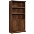 thumbnail image 1 of Pemberly Row 3-Shelf Tall Modern Engineered Wood Storage Bookcase in Walnut, 1 of 12