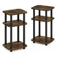 thumbnail image 1 of Pemberly Row 3-Tier Turn-N-Tube Curve End Table in Side Table Amber Pine/Black, 1 of 6