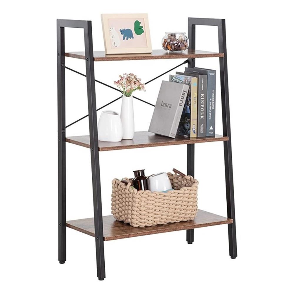 3 Row Storage Rack Pemberly Row 3-Tier Wood Display Bookcase with Storage Rack Shelf in ...