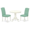 thumbnail image 1 of Pemberly Row 3-piece Dining Set with Leather Seat in White/Pond, 1 of 6