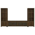 thumbnail image 1 of Pemberly Row 3-piece Transitional Wood Entertainment Center in Dark Pine, 1 of 12