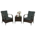 thumbnail image 1 of Pemberly Row 3-piece Wicker Rattan Patio Furniture Set with Cushions in Gray, 1 of 12