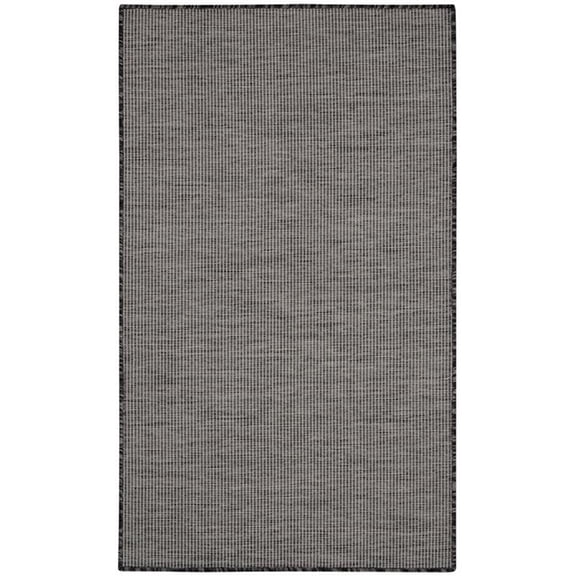 Pemberly Row 3' x 5' Charcoal Fabric Modern Area Rug (3' x 5')