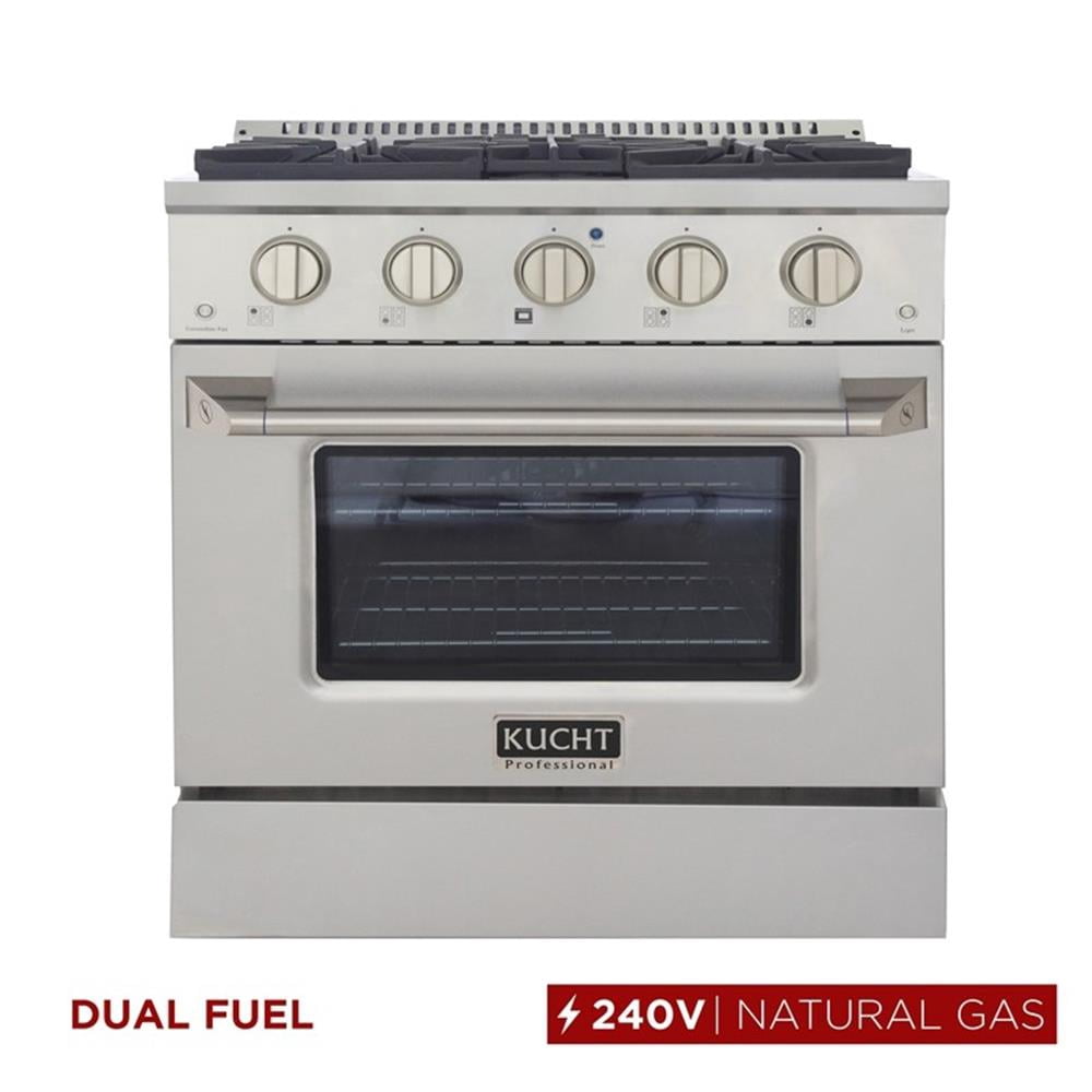 Pemberly Row 30" 4.2 cu. ft. Dual Fuel Range for Natural Gas in Stainless Steel