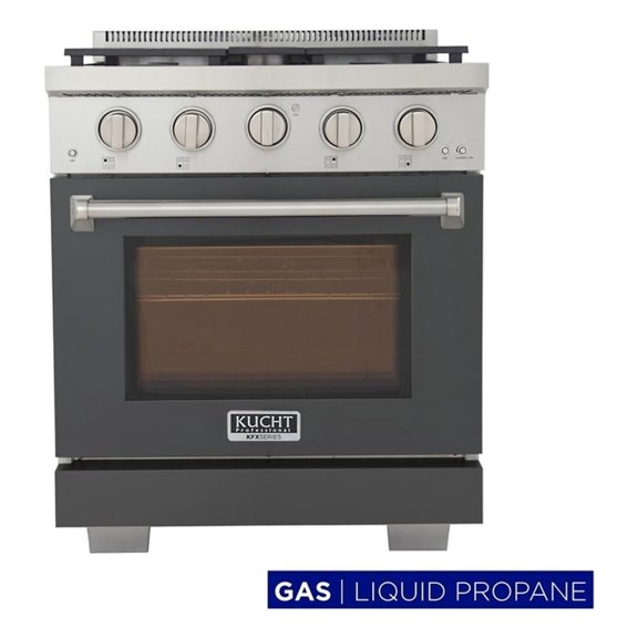 Pemberly Row 30" Propane Gas Range in Light Blue with True Simmer Burners