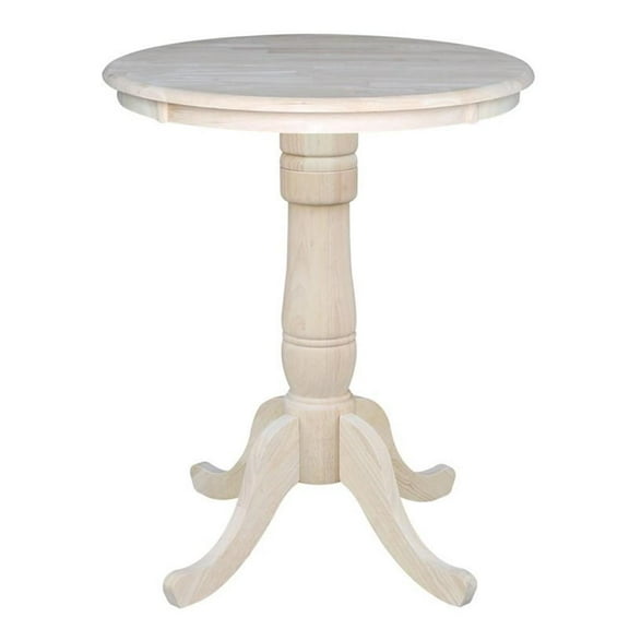Pemberly Row 30" Round Top Counter Table in White