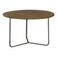 thumbnail image 1 of Pemberly Row 30" Round Wood Top Accent Table in Natural/Gunmetal, 1 of 2