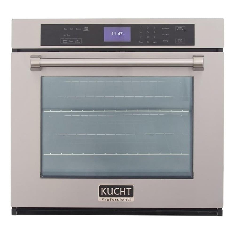 Pemberly Row 30" Single Electric Wall Oven with True Convection in Steel