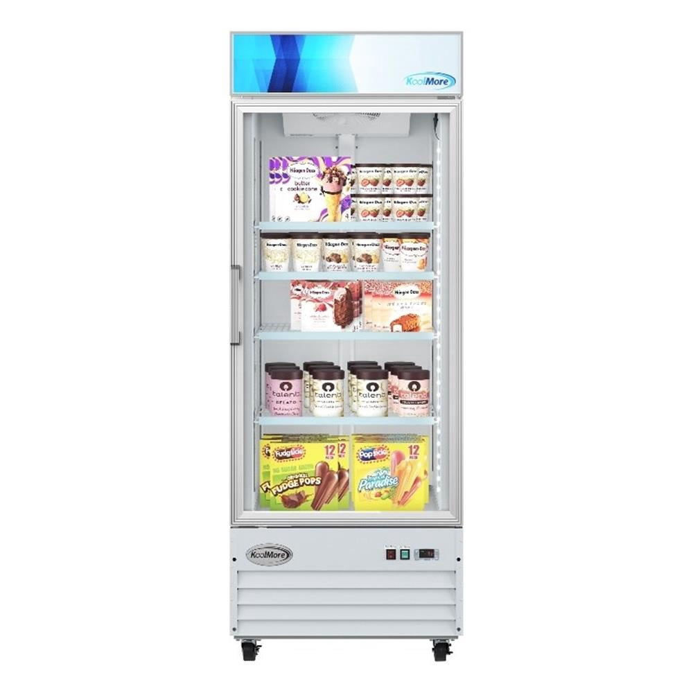 Pemberly Row 31" 1-Door Display Merchandiser Freezer 23 cu. ft. in White