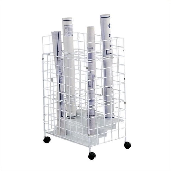 Pemberly Row 31. 75"H Tried Wire Roll File With 24 Compartments