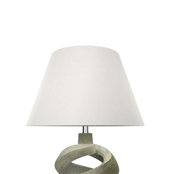 Pemberly Row 31" Infinity Faux Wood Resin Table Lamp in Grey Wash