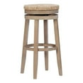 thumbnail image 1 of Pemberly Row 31" Transitional Wood Swivel Bar Stool in Natural Brown, 1 of 8