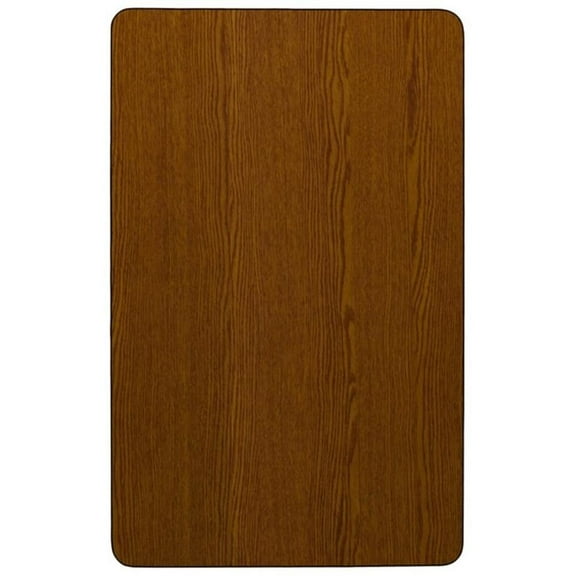 Pemberly Row 31" x 24" X 60" High Pressure Laminate Top Activity Table in Oak