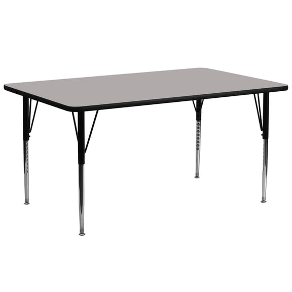 Pemberly Row 31" x 72" x 30" High Pressure Top Activity Table in Gray