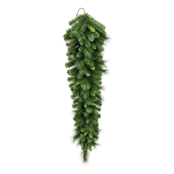 Pemberly Row 36" Mixed Pine Artificial Christmas Tear Drop in Green