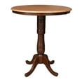thumbnail image 1 of Pemberly Row 36" Round Dining Table With 12" Leaf in Brown, 1 of 8