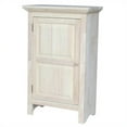 thumbnail image 1 of Pemberly Row 36" Traditional Solid Parawood Single Jelly Cabinet in White, 1 of 10