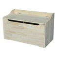 thumbnail image 1 of Pemberly Row 37" Solid Wood Storage Box with 2 Safety Hinges in Natural, 1 of 8