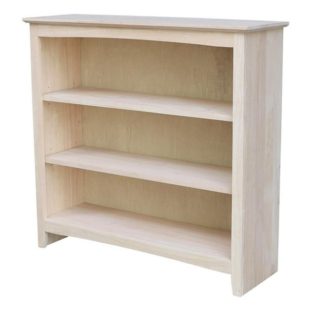 Pemberly Row 38" Wide Shaker Bookcase - 36 in H - Unfinished