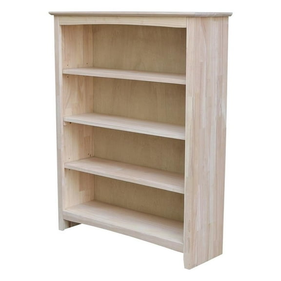 Pemberly Row 38" Wide Shaker Bookcase - 48 in H - Unfinished