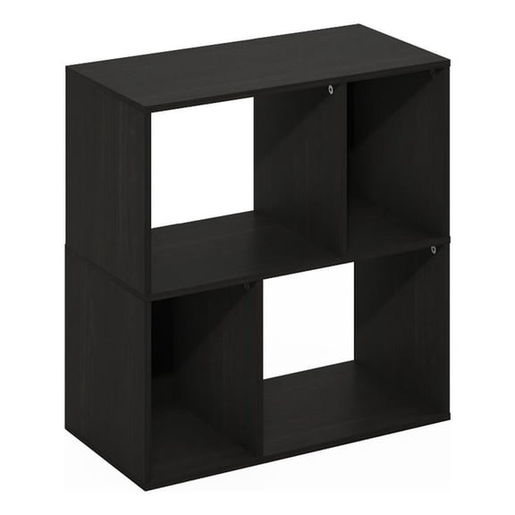 Pemberly Row 4-Cube Irregular Cubes Storage Bookcase/Bookshelf Espresso