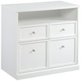 thumbnail image 1 of Pemberly Row 4-Drawer Modern Engineered Wood Storage Cabinet in White, 1 of 14