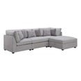 thumbnail image 1 of Pemberly Row 4-Piece Upholstered Fabric Modular Sectional in Gray, 1 of 16