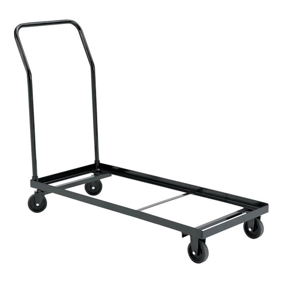 Pemberly Row 4-caster Modern Metal Steel Dolly for Chairs in Brown