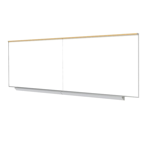 Pemberly Row 4' x 16' Premium Magnetic Whiteboard w/ 1" Maprial (2 Adjoined)