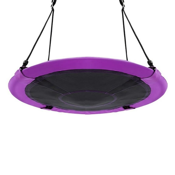 Pemberly Row 40" Flying Tree Swing Indoor Outdoor Play Set Swing Purple