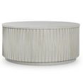 thumbnail image 1 of Pemberly Row 40x40" Round Mango Wood Coffee Table in Sunbleached Gray, 1 of 10